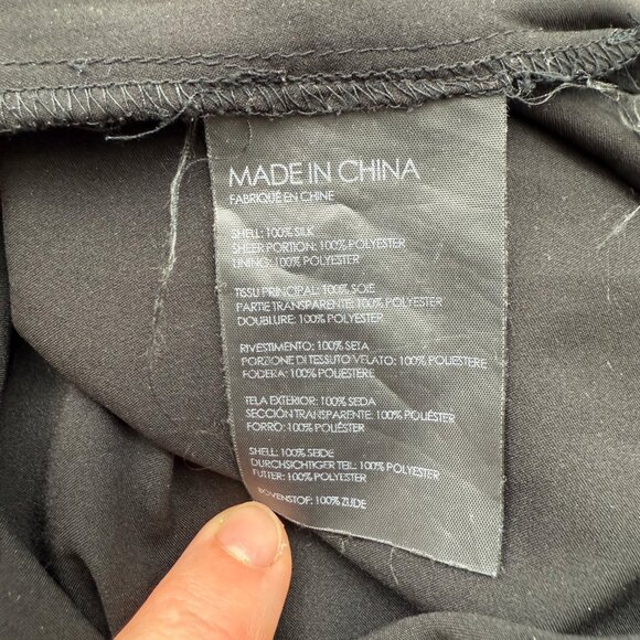 Club Monaco Kittrick Silk Slip Dress Women’s 2 Floral Print Midi Asymmetrical - Picture 12 of 14